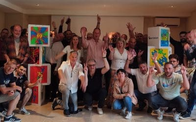 Création Totem Collaboratif, Team Building Créatif en Entreprise en Auvergne Rhône-Alpes